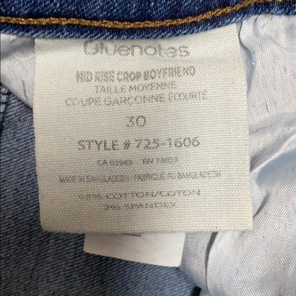 Bluenotes Mid Rise Crop Boyfriend Jeans - Picture 6 of 10